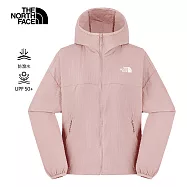 The North Face W UPF JACKET - AP 女風衣外套-NF0A8EXE0SO L 粉紅色