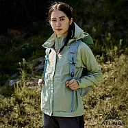 【ATUNAS 歐都納】女款綠森林防水透氣輕量風衣外套/大尺碼A1GAGZ02W- S 鼠尾草綠