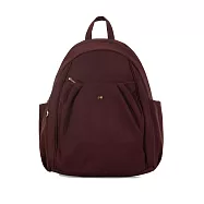 J II 後背包-黛妃防潑水後背包(中款)-6603 酒紅色