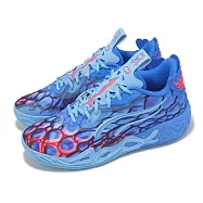 Puma 籃球鞋 MB.04 Lo Alien Skins 男鞋 藍 粉紅 低筒 LaMelo Ball 31131801 29cm BLUE/PINK