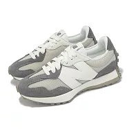 New Balance 休閒鞋 327 男鞋 女鞋 灰 白 復古 麂皮 情侶鞋 NB U327LND-D 22cm GREY/WHITE