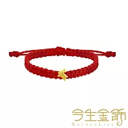 今生金飾 心花兔躍串珠 黃金手繩 小孩手圍約12-13公分
