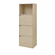 【居家cheaper】木格仨門收納櫃 KC08-4 單門 雙門 仨門 三格櫃 四格櫃 雙格櫃 木櫃 玩具櫃 書櫃 置物櫃 櫻桃木紋 四層仨門