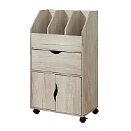 【居家cheaper】森活流線收納移動櫃 KC09WH 書櫃 置物櫃 收納櫃 儲物櫃 邊櫃 木櫃 茶几櫃 白橡木紋