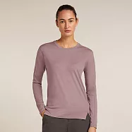 【紐西蘭Icebreaker】女 ACE MerinoFine&trade; 細緻羊毛圓領長袖上衣(17.5微米)-150 L 藕粉