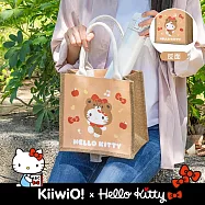 三麗鷗 x Kiiwi O! 聯名款.變裝系列雙面棉麻萬用袋 Hello Kitty