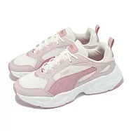 Puma 休閒鞋 Cassia 2.0 女鞋 米白 粉 低筒 拼接 厚底 增高 運動鞋 40267603 25.5cm IVORY/PINK