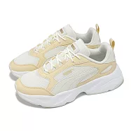 Puma 休閒鞋 Cassia 2.0 女鞋 米白 黃 低筒 拼接 厚底 增高 運動鞋 40267604 23.5cm IVORY/WHITE