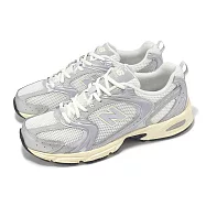 New Balance 休閒鞋 530 男鞋 女鞋 金屬銀 鏡灰 拼接 緩衝 復古跑鞋 NB 情侶鞋 U530SEA-D 22cm WHITE/GREY