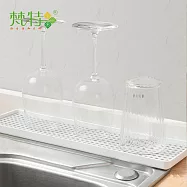 【梵特】日系長款雙層瀝水盤/碗盤瀝水托盤/瀝水杯架