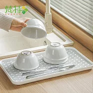 【梵特】日系加大款雙層瀝水盤/碗盤瀝水托盤/瀝水杯架