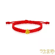 今生金飾 如意Q蛇 黃金串珠手繩 小孩手圍約12-13公分