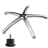 電腦椅專用 五星鋁合金腳座 (直徑70cm/固定輪)BASE-011SS