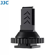 JJC相機熱靴裝上DJI大疆Mic 2無線麥克風用冷靴轉接底座HC-DM2(底部有1/4吋螺孔,可接三腳架.自拍棒)適VLOG攝錄影直播收音錄音用