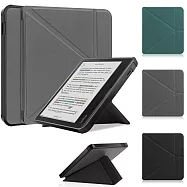 簡約質感!! 休眠喚醒功能 Kobo Libra Colour / libra2 7吋 電子書 保護套 保護殼 橫向 直立 輕鬆轉換 皮套 黑色