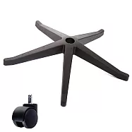 電腦椅專用 高腳尼龍腳座 (直徑70cm/PP滑輪)BASE-014LL