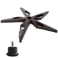 電腦椅專用 電競飛鏢腳座 (直徑71cm/固定輪)BASE-015SS