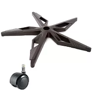 電腦椅專用 電競飛鏢腳座 (直徑71cm/PU防刮輪)BASE-015PUX