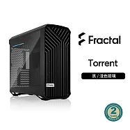 【Fractal Design】Torrent 玻璃側板版 E-ATX機殼 淺色玻璃側板/黑/TG