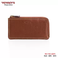 【vensers】牛皮潮流個性皮夾(TJ821002棕色長夾)
