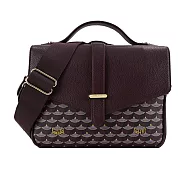 Faure Le Page Express 21 經典logo翻蓋郵差包- 酒紅