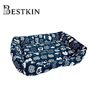 【Bestkin】印花四季寵物窩 招財藍貓