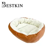 【Bestkin】橢圓栗子寵物窩 橘色