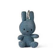 BON TON TOYS Miffy米菲兔ECO燈芯絨鑰匙圈 10cm (藍)