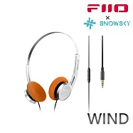 FIIO X SNOWSKY WIND 半開放動圈式耳罩耳機-銀色款