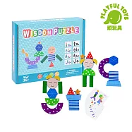 【Playful Toys 頑玩具】木製拼圖組 (益智 教具 早教 蒙特梭利 疊疊樂 STEAM) HBE-0041 形狀拼圖