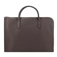 LONGCHAMP LE FOULONN?系列牛皮手提公事包(小) 駝灰