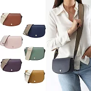 LONGCHAMP ?PURE系列滑面小牛皮半月型斜背包(小) 海軍藍