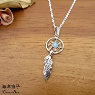 簡約輕巧藍珠捕夢網925純銀吊墜.墜子墜飾(單墜價格) 單墜不含鍊