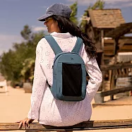 《TRAVELON》美國 Voyages雙層防盜小背包 - 杜松青 - 杜松青