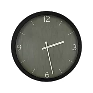 《Umbra》簡約木紋掛鐘(森灰30cm) | 壁掛 時鐘