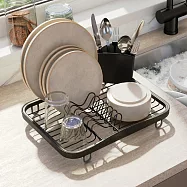 《Umbra》加拿大 Sinkin餐具收納筒+碗盤瀝水架(黑) | 餐具收納架