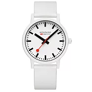 MONDAINE 瑞士國鐵 essence環境永續腕錶 白 / 41110RA / 41mm