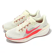 Nike 慢跑鞋 Wmns Air Zoom Pegasus 41 女鞋 米白 粉紅 小飛馬 氣墊 運動鞋 FD2723-107 23cm BEIGE/PINK