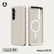 犀牛盾 Samsung Galaxy S25 FE(6.7吋) SolidX MagSafe兼容 強化吸震緩衝防摔手機殼- 貝殼灰
