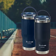 【德國Buderus】陶瓷手提樂GO冰霸杯710ml-超值2入組 深藍(亮面+霧面)