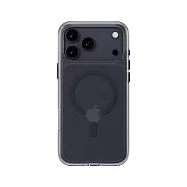 MAGEASY Bright M 超軍規不發黃透明殼 i17 Pro Max 透明/午夜磁圈