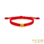 今生金飾 發開富貴 黃金串珠手繩 小孩手圍約12-13公分