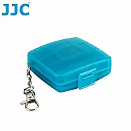 JJC防潑水SD.CF卡儲存盒 CF.SD卡收納盒MC-6B附鑰匙鏈(收納2張CF卡和4張SD卡)記憶卡保護盒保存盒記憶卡盒