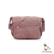 B.S.D.S冰山袋鼠 - 樂活遊記 - 格紋多層收納斜背包【S204CP】 香檳粉