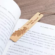 廢材小姐 書籤 原木雷雕-尋找夏櫟(長12.5cm) 山毛櫸