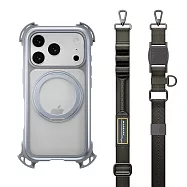 MAGEASY Odyssey Ultra M 終極防摔磁吸支架掛繩手機殼 iPhone 17 Pro 迷霧/岩石灰