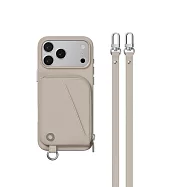 MAGEASY Pouch 錢包掛繩手機殼 i17 Pro Max 星光白/星光白