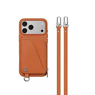 MAGEASY Pouch 錢包掛繩手機殼 i17 Pro Max 珊瑚/珊瑚