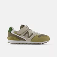 New Balance 996 Hook and Loop 寬楦 男女大童 休閒鞋 YV996TE3-W 19 棕綠色