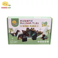 ScienceBaby - 恐龍樂園54片|雪鑽磁力片|2歲+ 恐龍樂園54片
